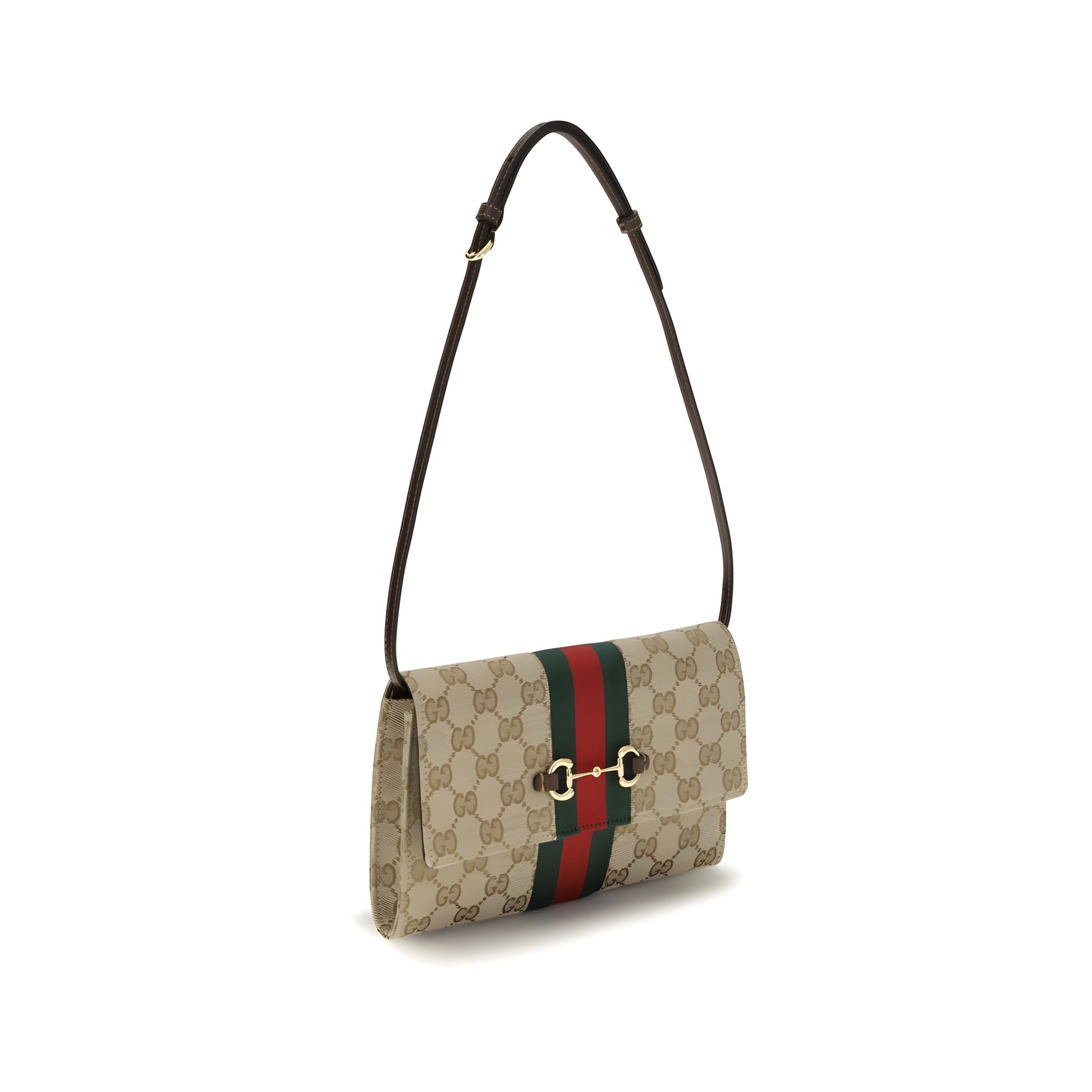 Gucci Brown Fabric Wallet