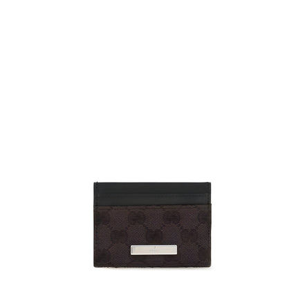 Portofel Gucci maro din material textil