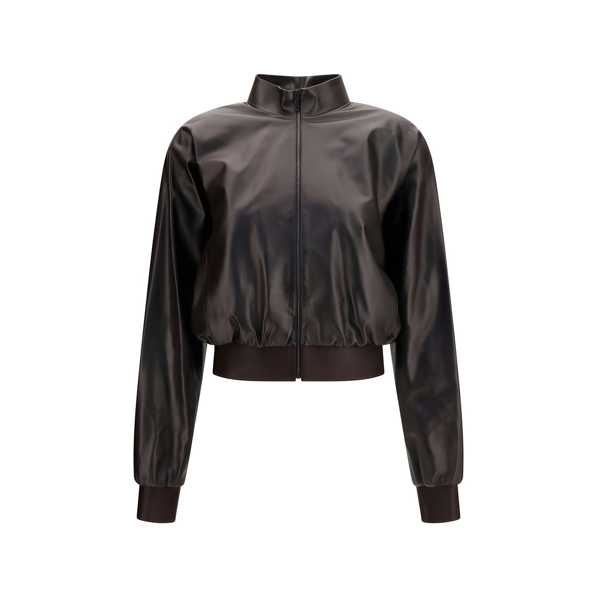 Gucci Brown Lamb Bomber
