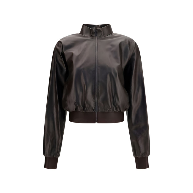 Gucci Brown Lamb Bomber