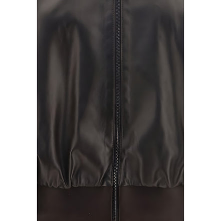 Gucci Brown Lamb Bomber