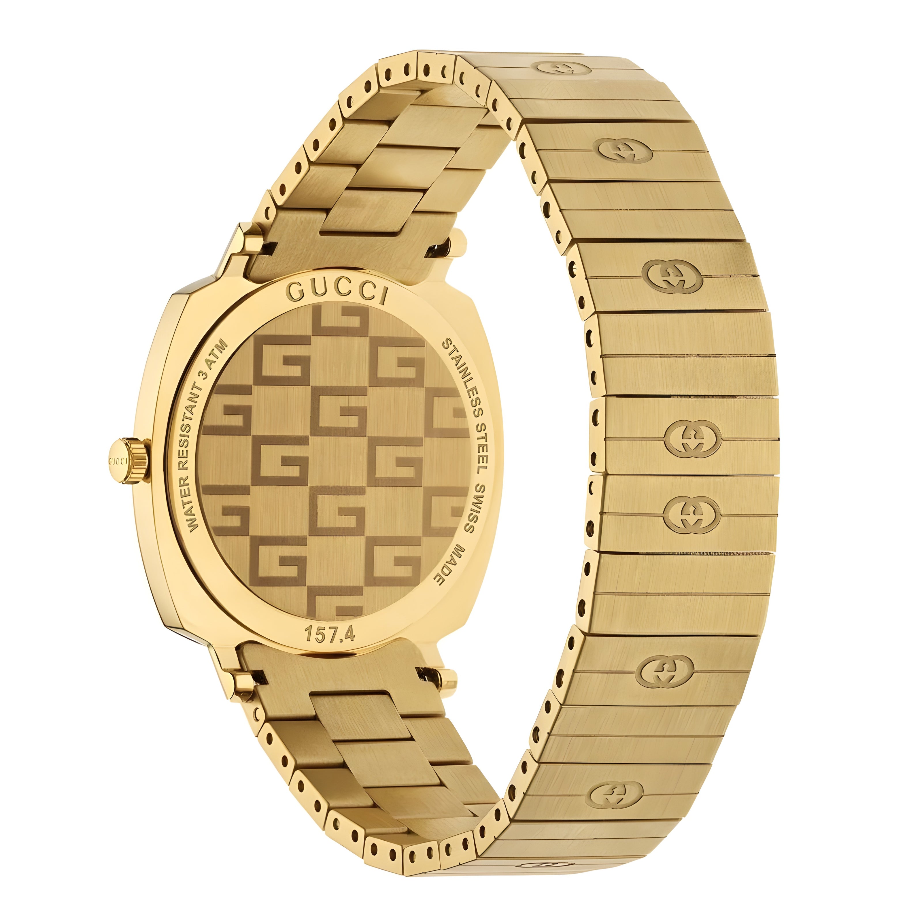 Gucci Gold Stainless Steel Dress Watch