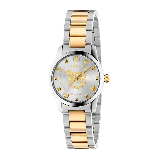 Gucci Gold Stainless Steel Dress Watch