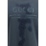 Tricou din bumbac Gucci gri