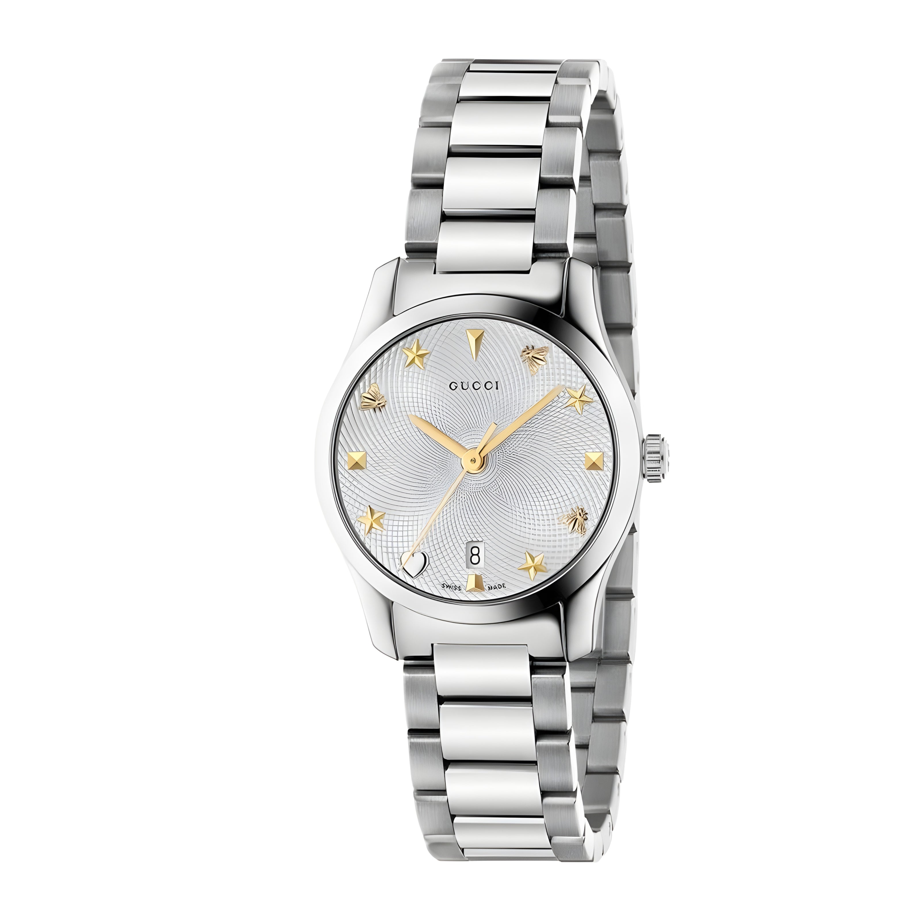 Gucci Gray Stainless Steel Dress Watch