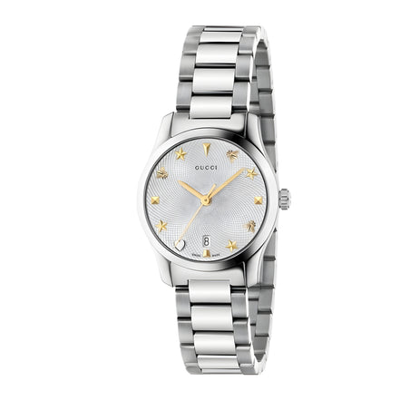 Gucci Gray Stainless Steel Dress Watch