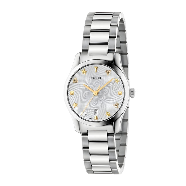 Gucci Gray Stainless Steel Dress Watch