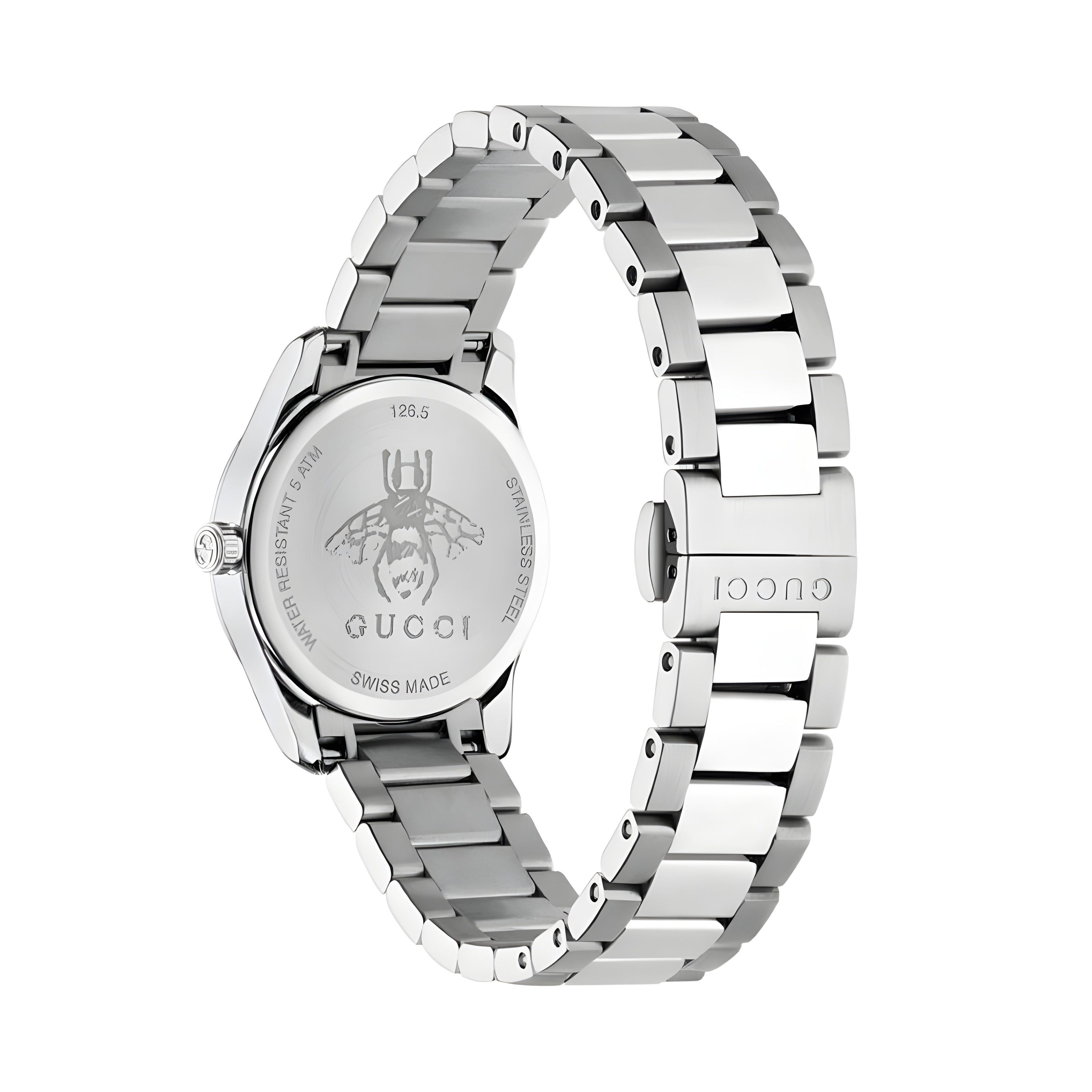 Gucci Gray Stainless Steel Dress Watch