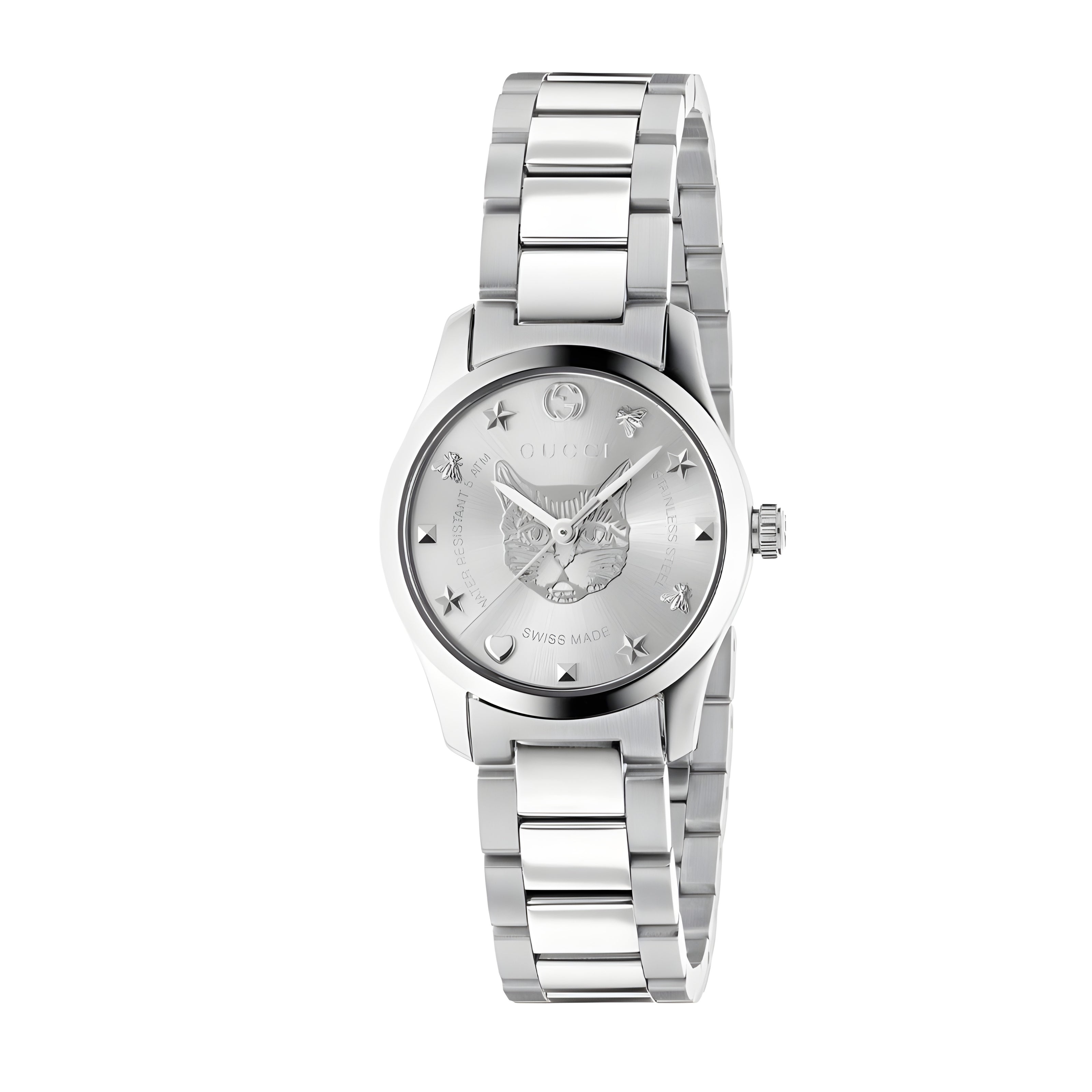 Gucci Gray Stainless Steel Dress Watch