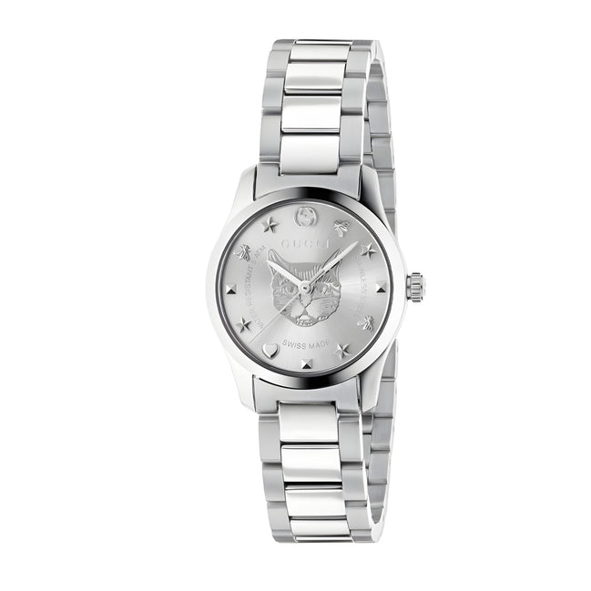 Gucci Gray Stainless Steel Dress Watch