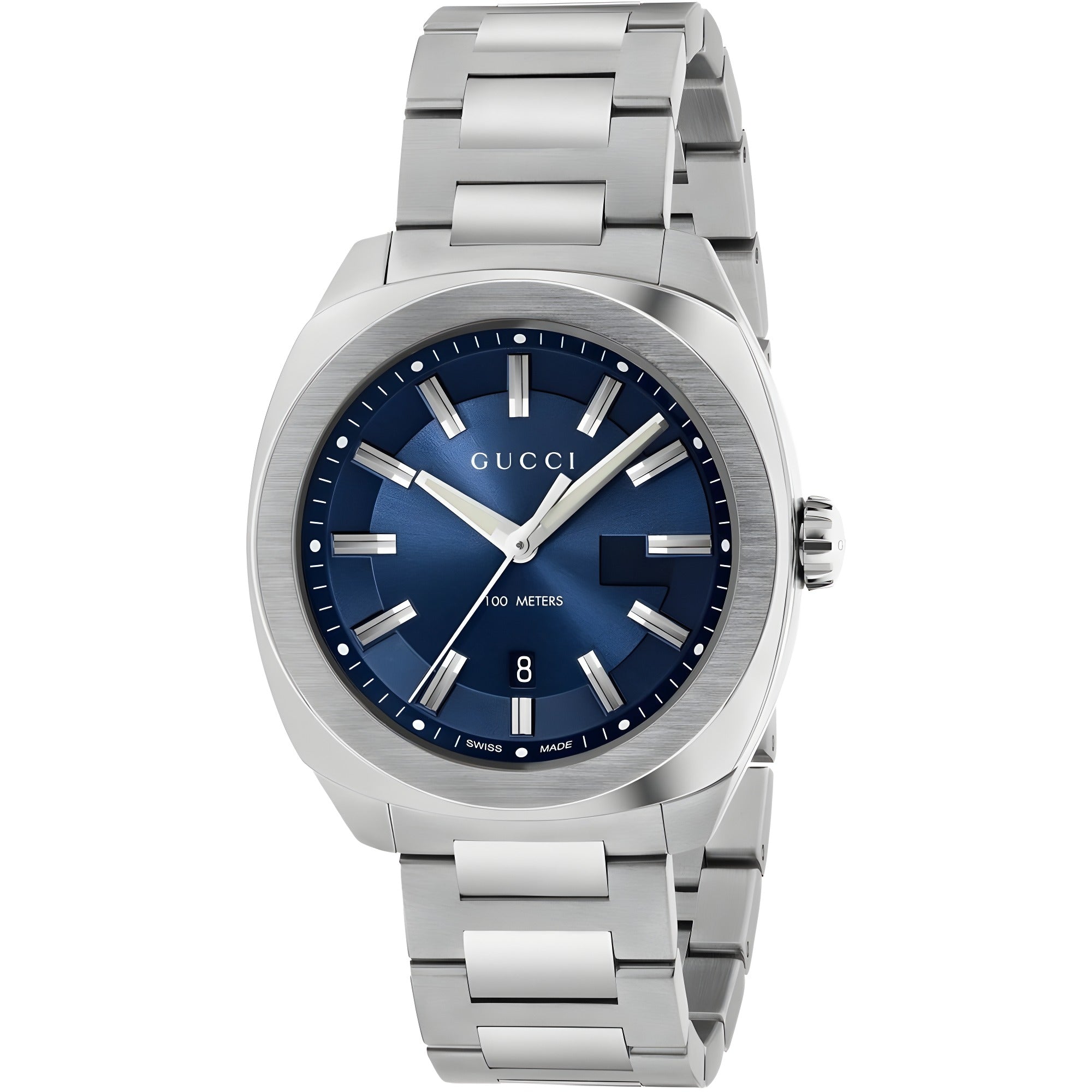 Gucci Gray Stainless Steel Dress Watch