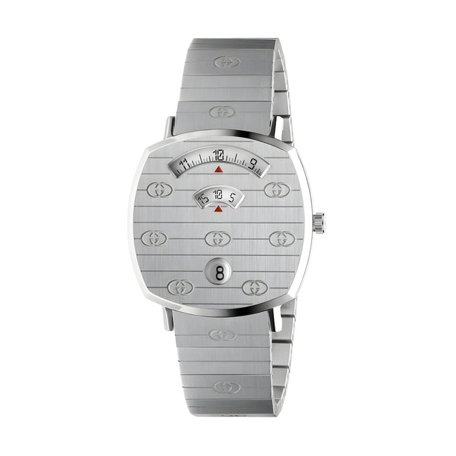 Gucci Gray Stainless Steel Dress Watch