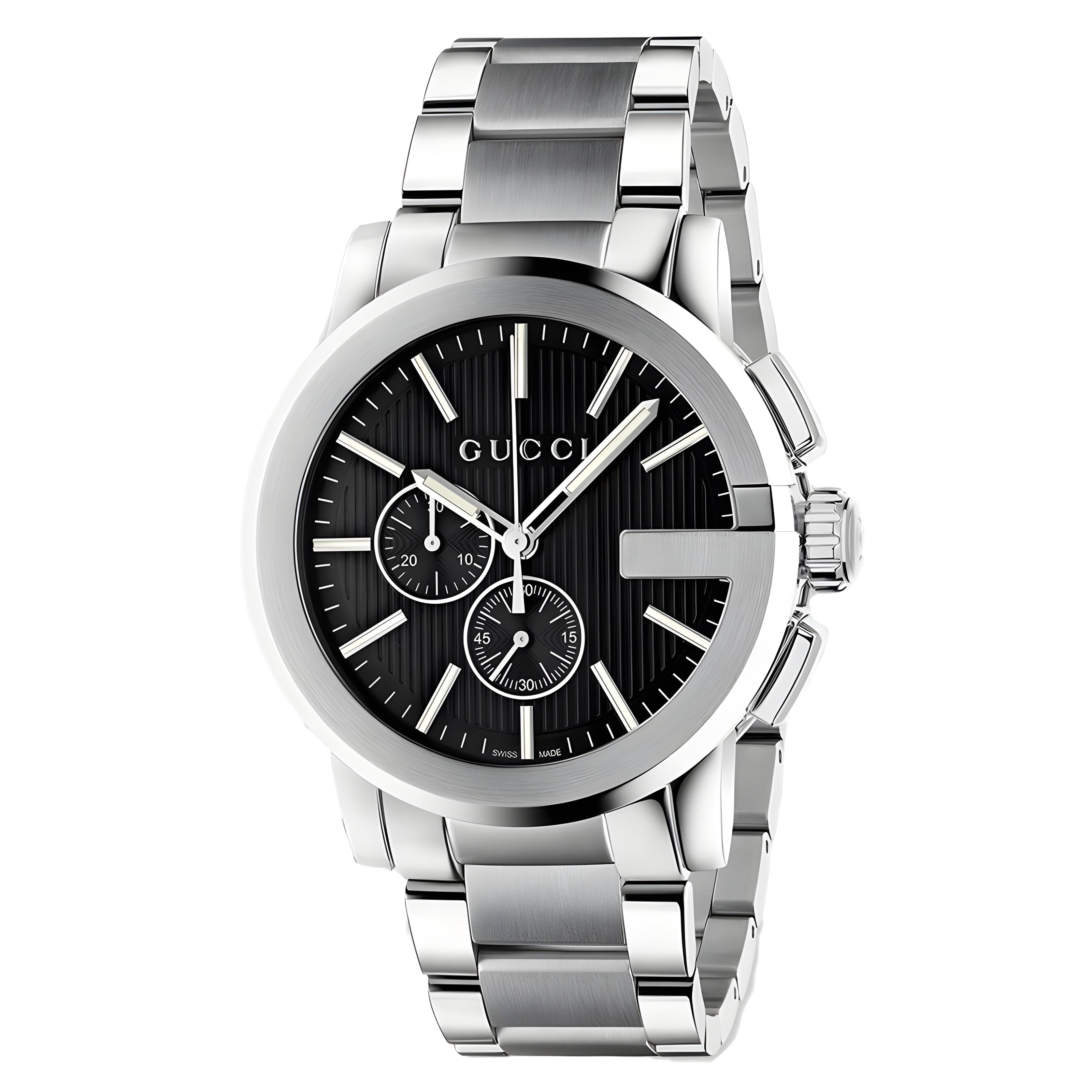 Gucci Gray Stainless Steel Dress Watch