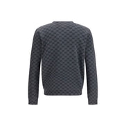 Cardigan din lână Gucci gri cu imprimeu GG