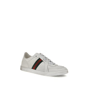 Gucci White Calf Leather Athletic Sneakers