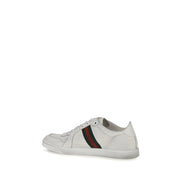 Gucci White Calf Leather Athletic Sneakers