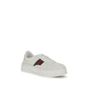 Gucci White Calf Leather Chunky Sneakers