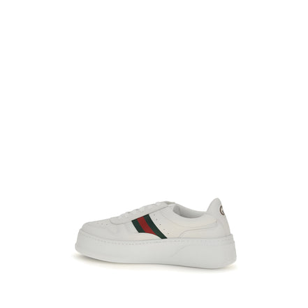 Gucci White Calf Leather Chunky Sneakers