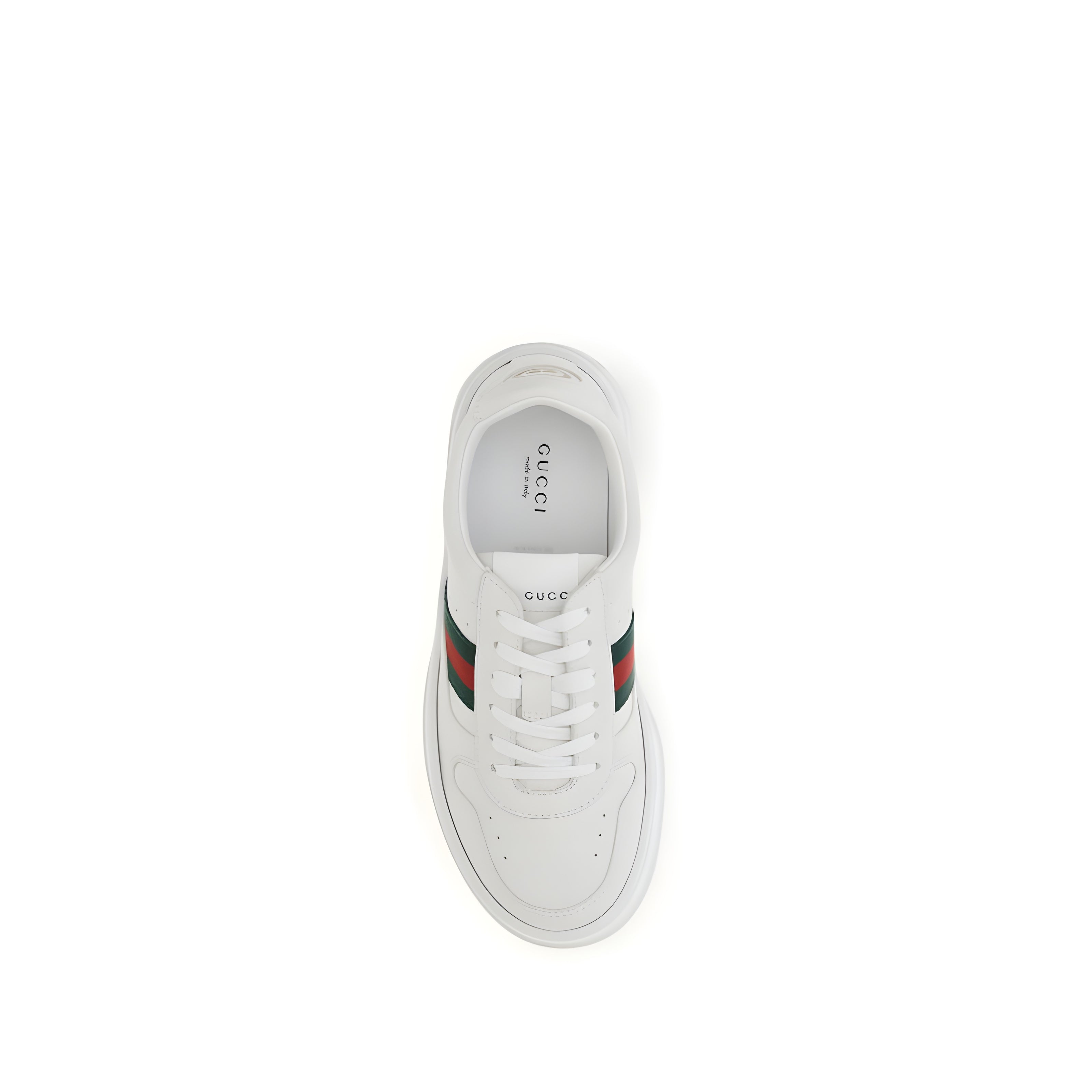 Gucci White Calf Leather Chunky Sneakers
