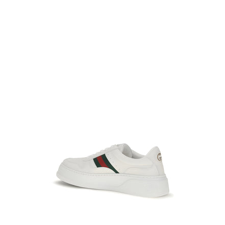 Gucci White Calf Leather Chunky Sneakers