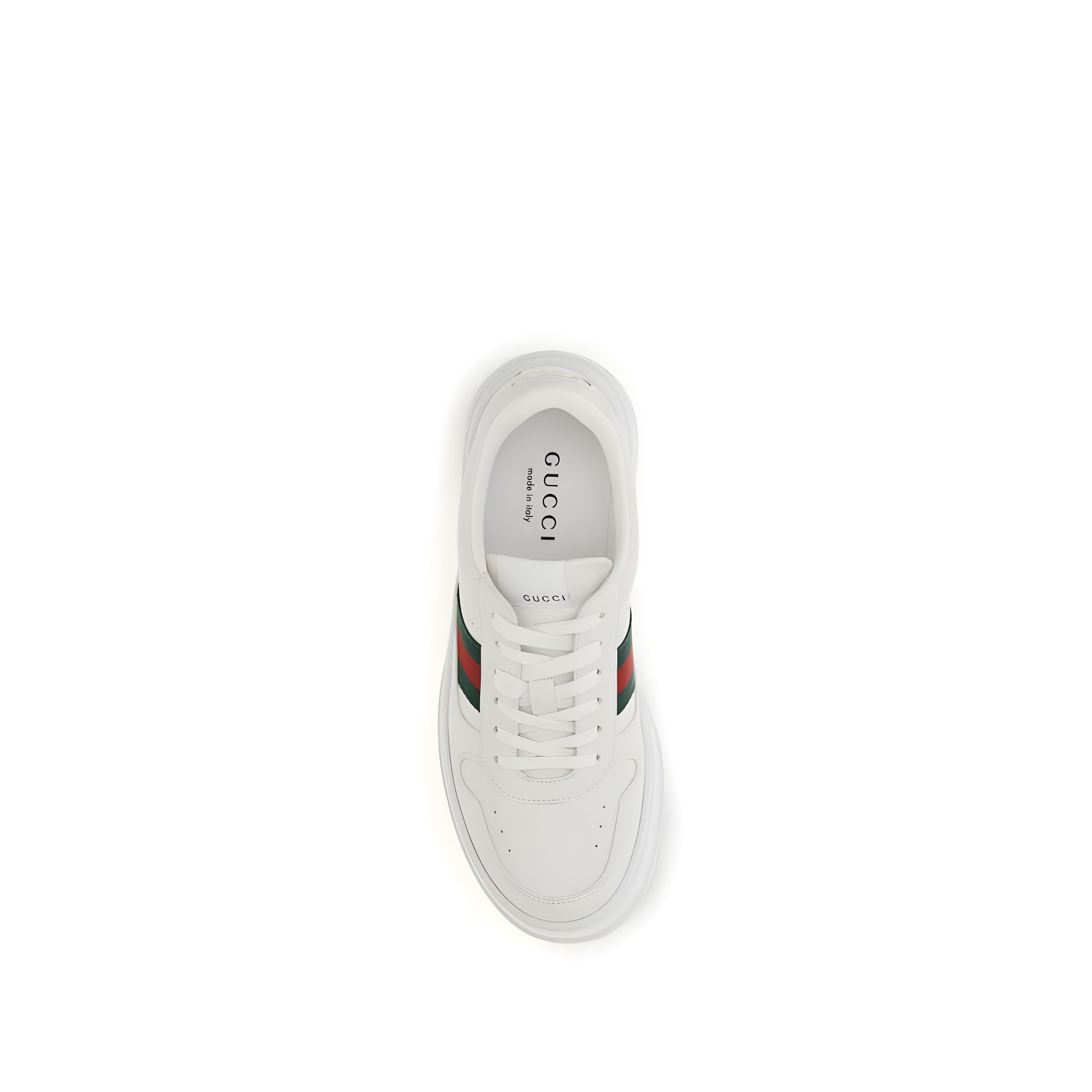 Gucci White Calf Leather Chunky Sneakers