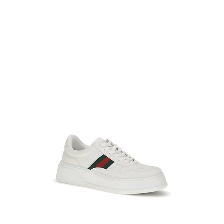 Adidași chunky Gucci din piele albă de vițel