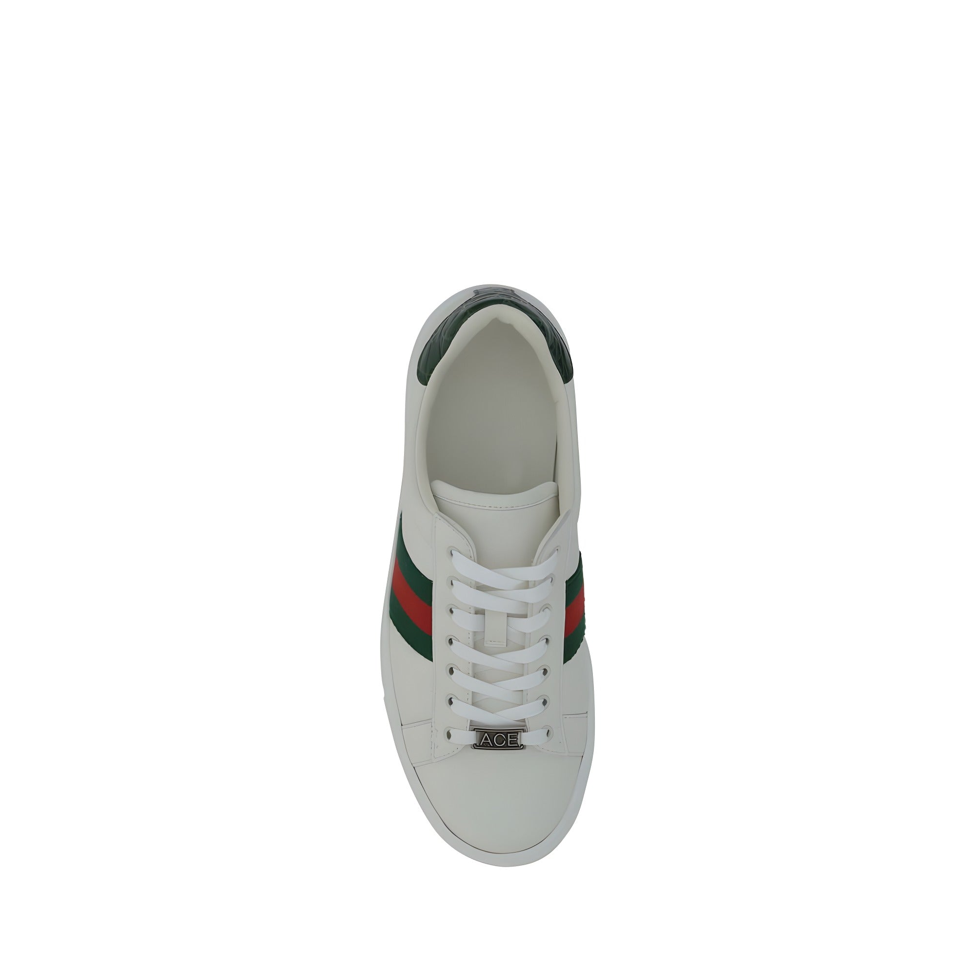 Gucci White Calf Leather Low Top Sneakers