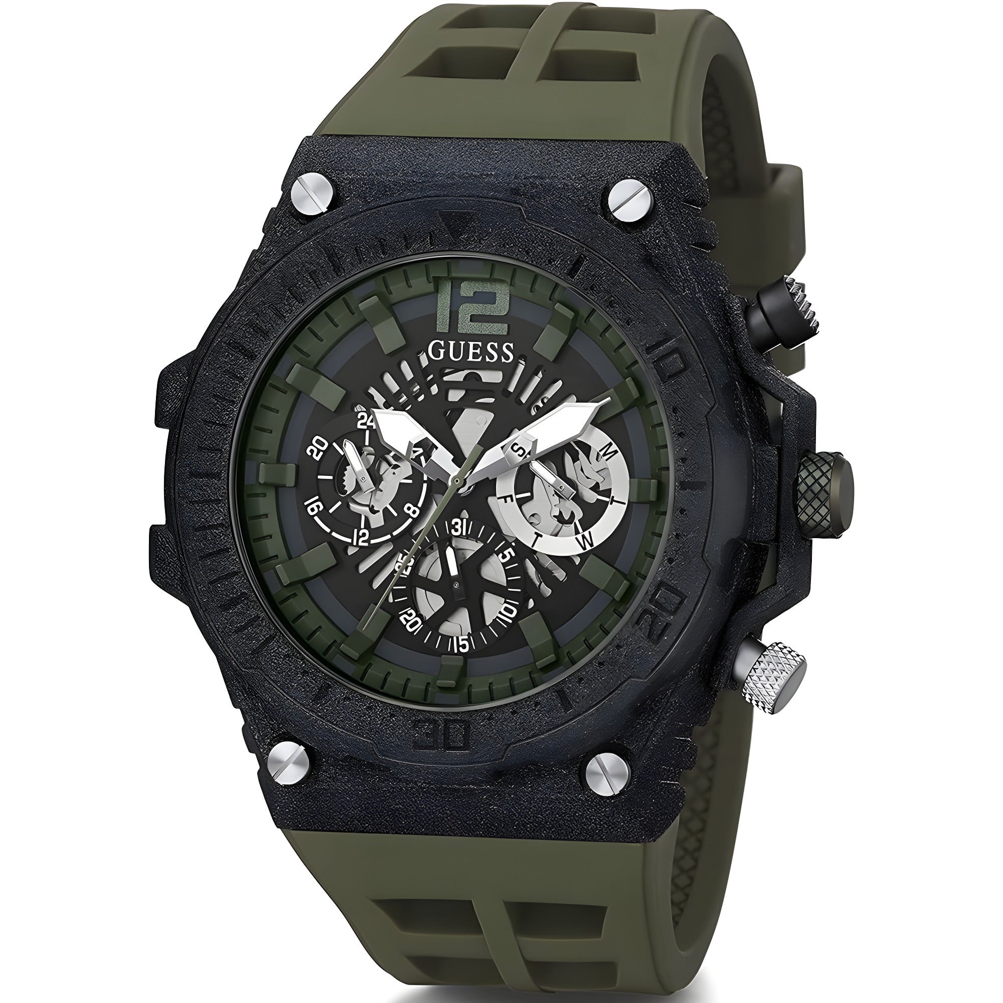 Guess Bicolor Synthetic Sport Watch
