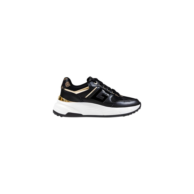 Guess Black Polyurethane Chunky Sneakers