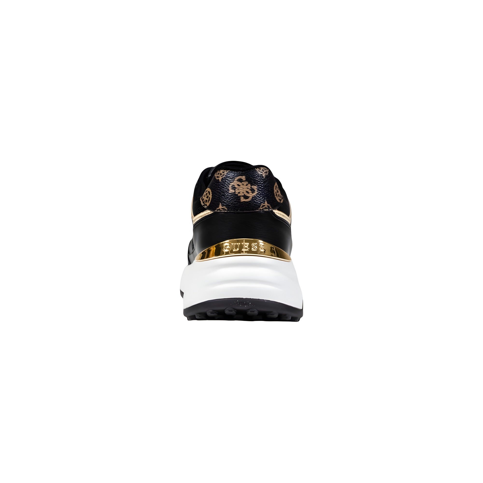 Guess Black Polyurethane Chunky Sneakers