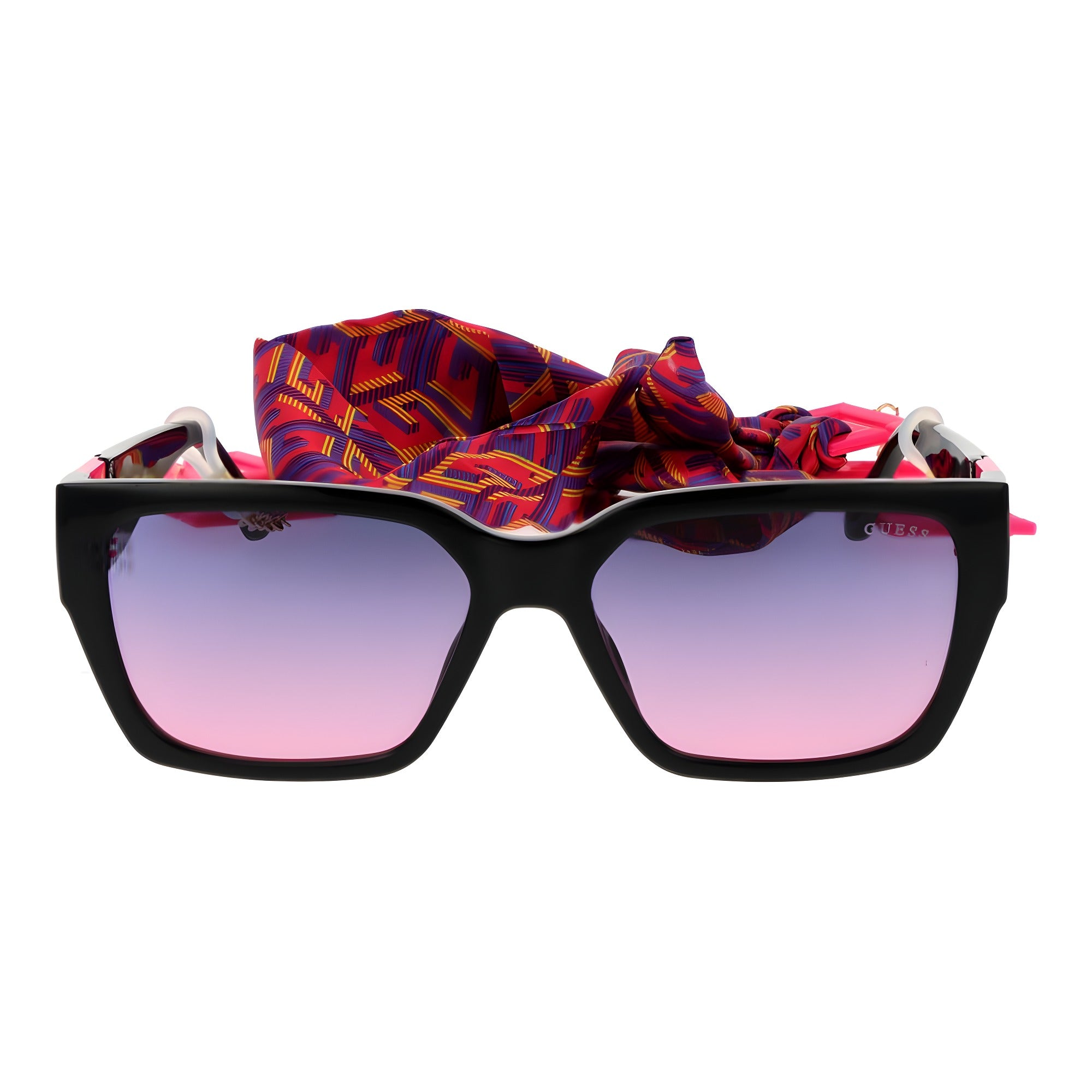 Ochelari de soare Guess negri square din plastic