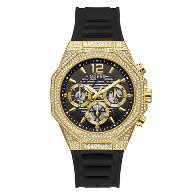 Ceas elegant Guess negru din material sintetic