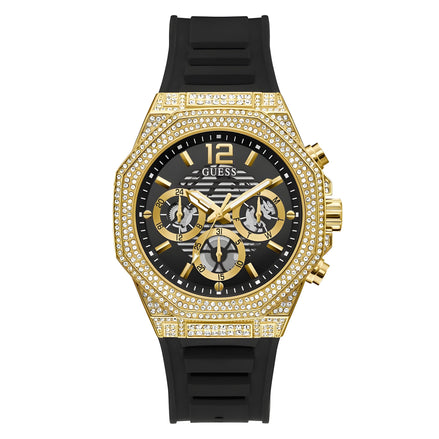 Ceas elegant Guess negru din material sintetic