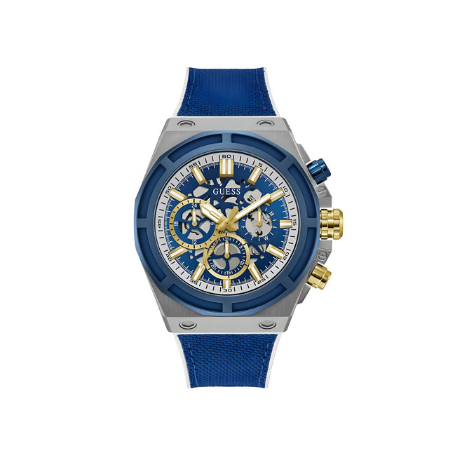 Guess Blue Synthetic Dress Watch