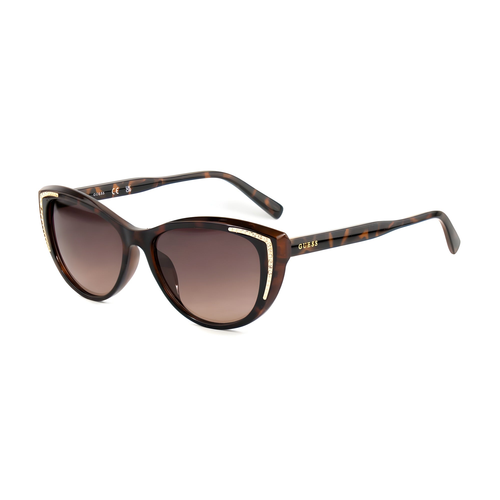 Ochelari de soare Guess maro, cu injecție de plastic