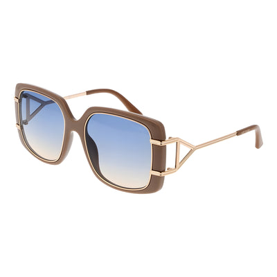 Ochelari de soare Guess maro din metal și plastic