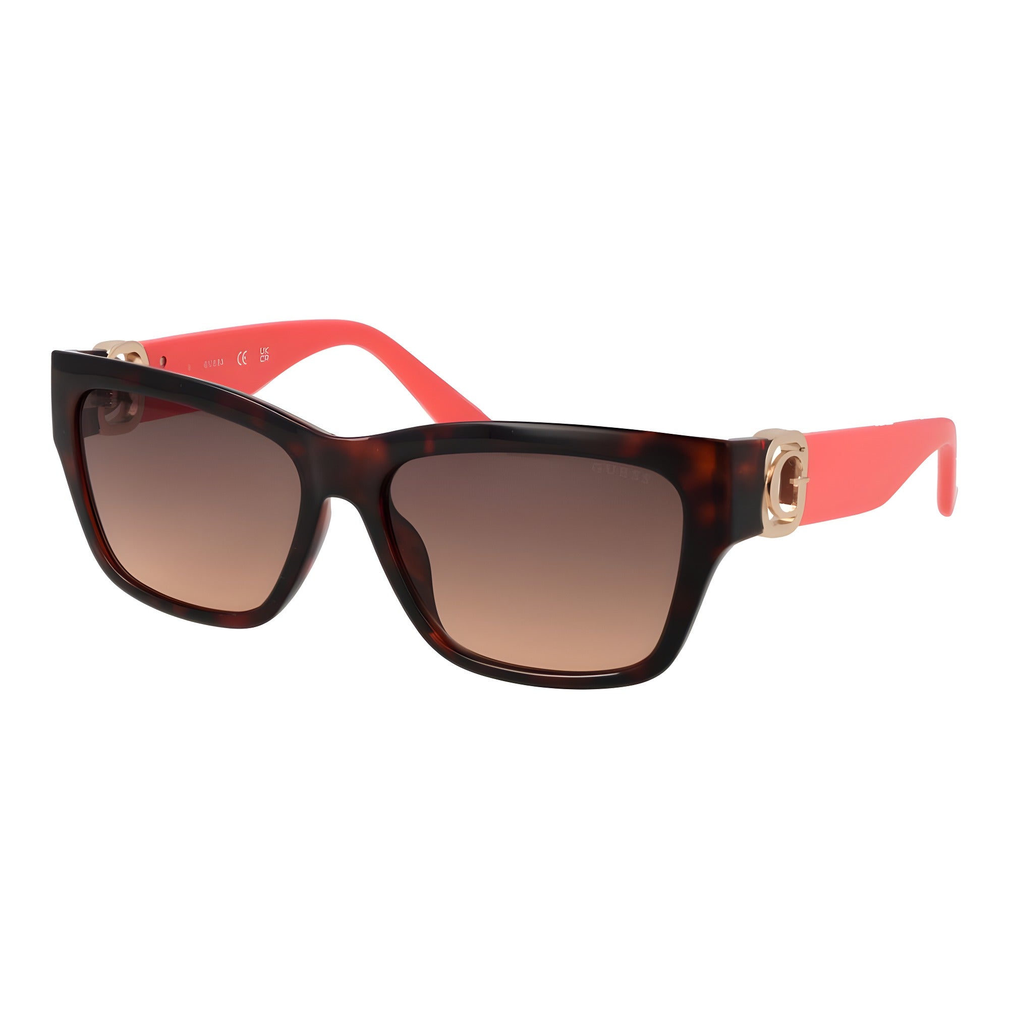 Ochelari de soare Guess maro din plastic