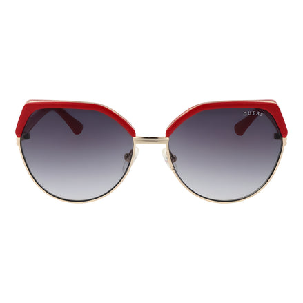 Ochelari de soare Guess aurii din metal Round