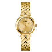Guess Gold Stainless Steel Dress Watch