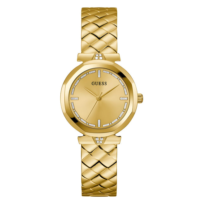 Guess Gold Stainless Steel Dress Watch