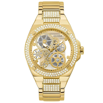 Ceas elegant Guess auriu din oțel inoxidabil