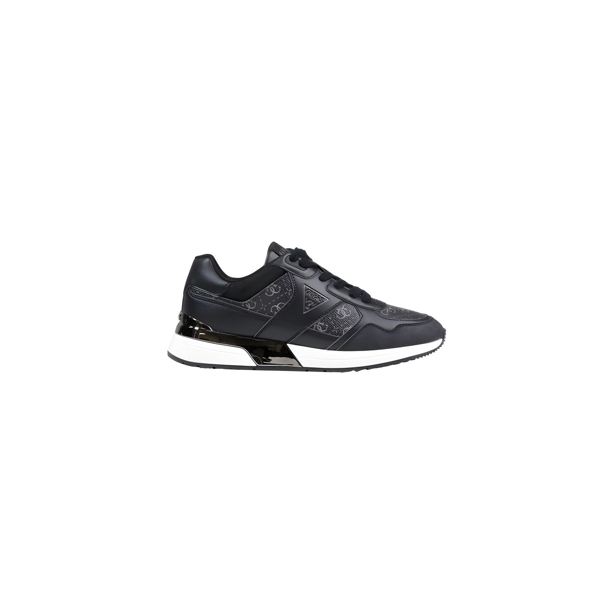 Guess Gray Leather Athletic Sneakers