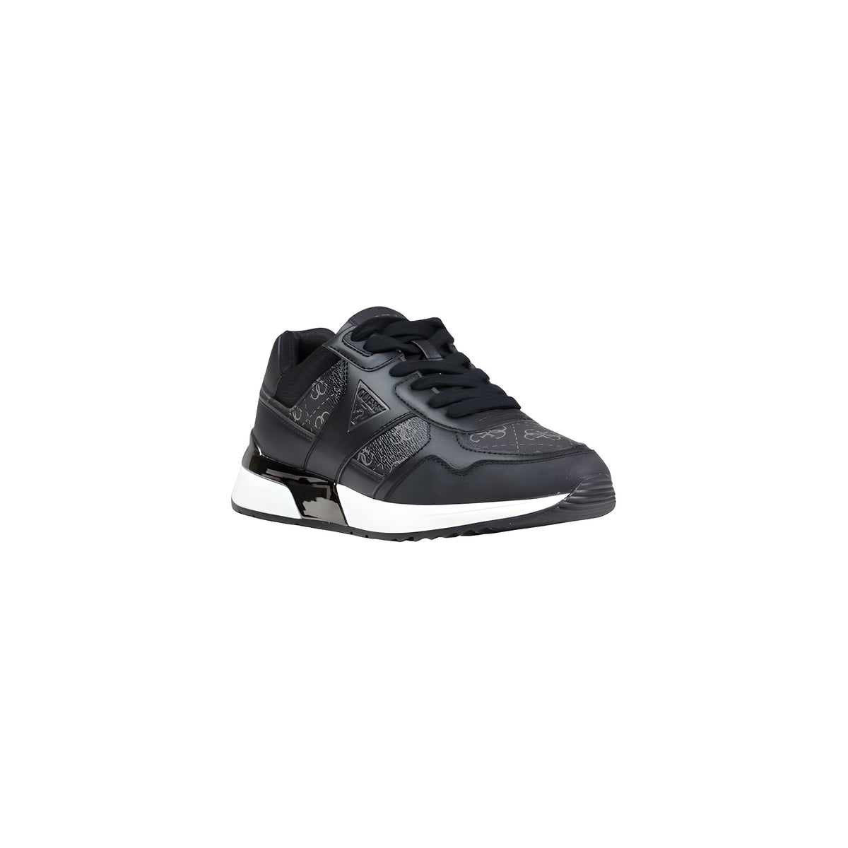 Guess Gray Leather Athletic Sneakers