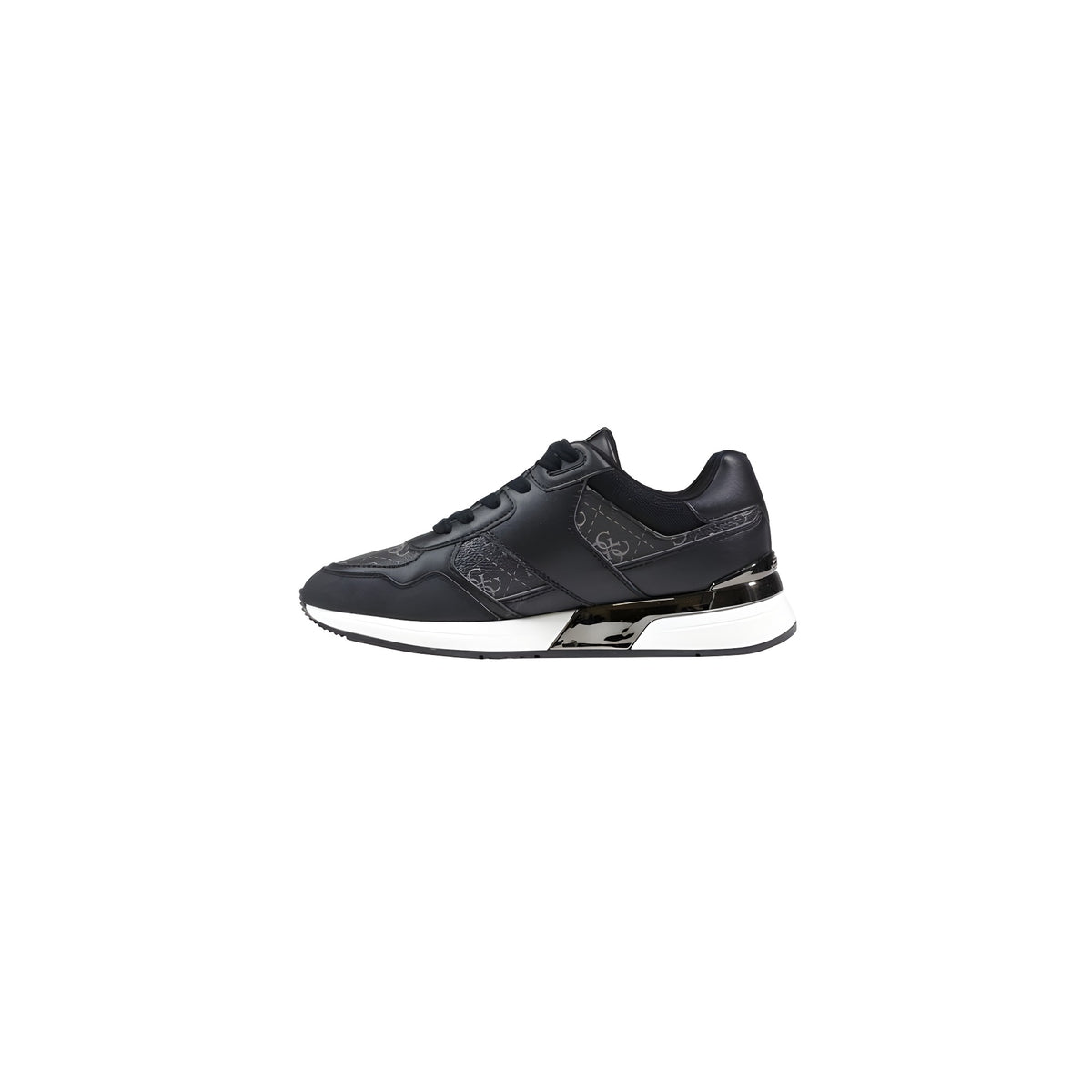 Guess Gray Leather Athletic Sneakers