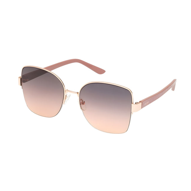 Ochelari de soare Guess roz din metal