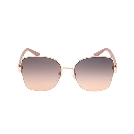 Ochelari de soare Guess roz din metal