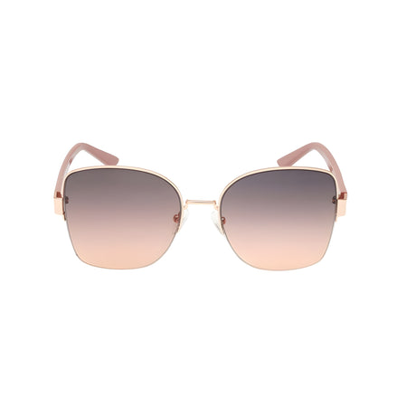 Ochelari de soare Guess roz din metal