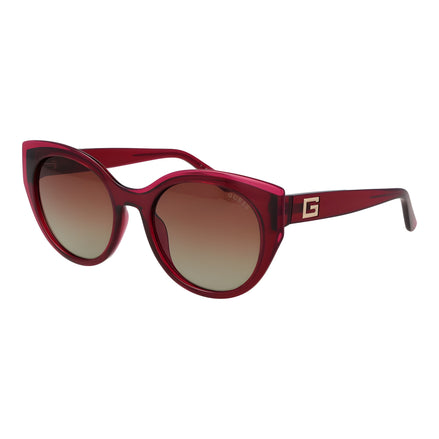 Ochelari de soare Guess roz din plastic