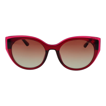 Ochelari de soare Guess roz din plastic