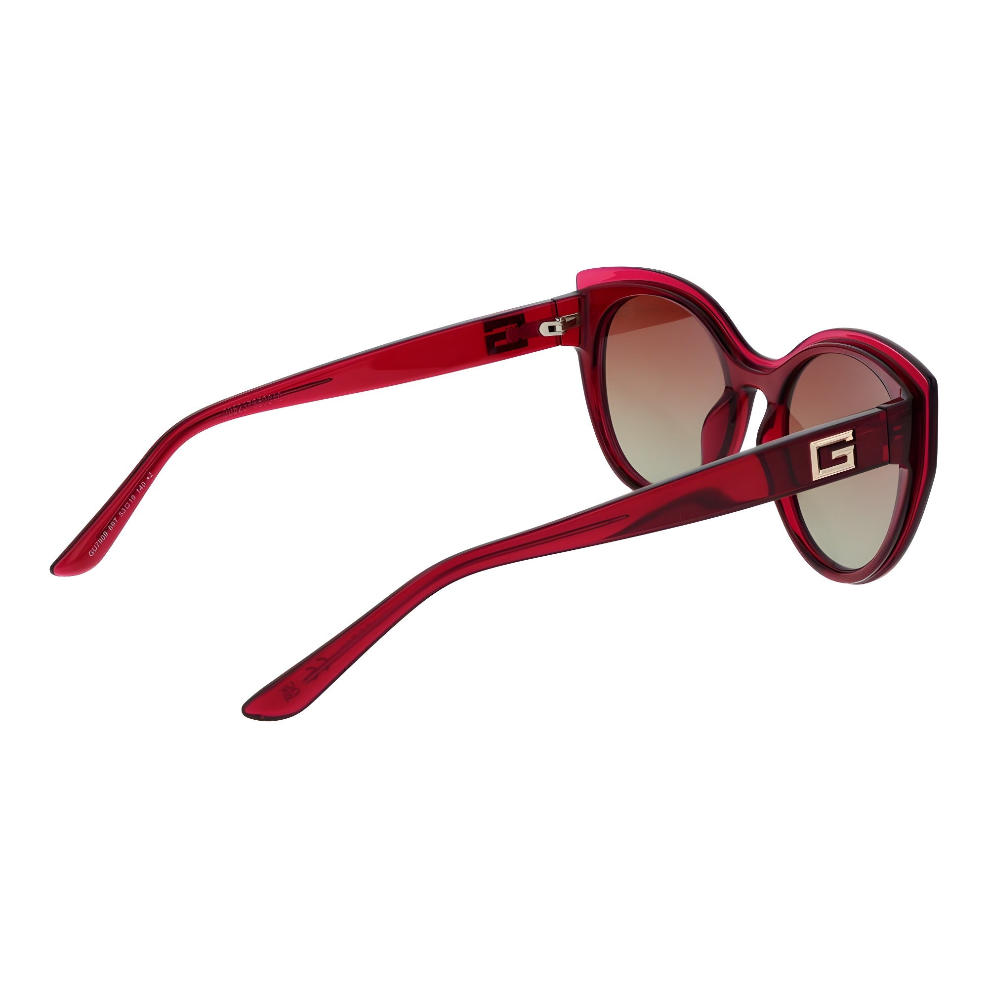 Ochelari de soare Guess roz din plastic